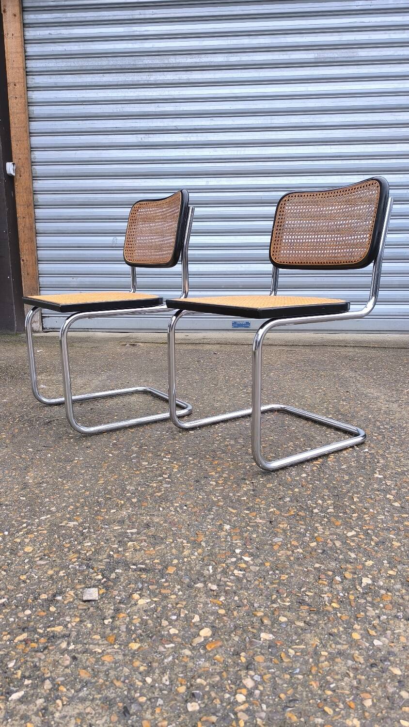 Pair of Cesca B32 chairs by Marcel Breuer