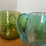 Blown glass mugs