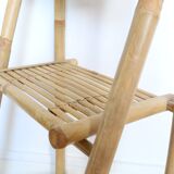 Bamboo shelf, staircase, vintage, plant door, rattan