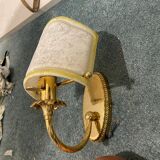 Murano Glass and Brass Sconces, 1980s, Set of 2