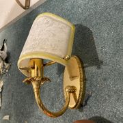 Appliques en verre de Murano et laiton années 1980