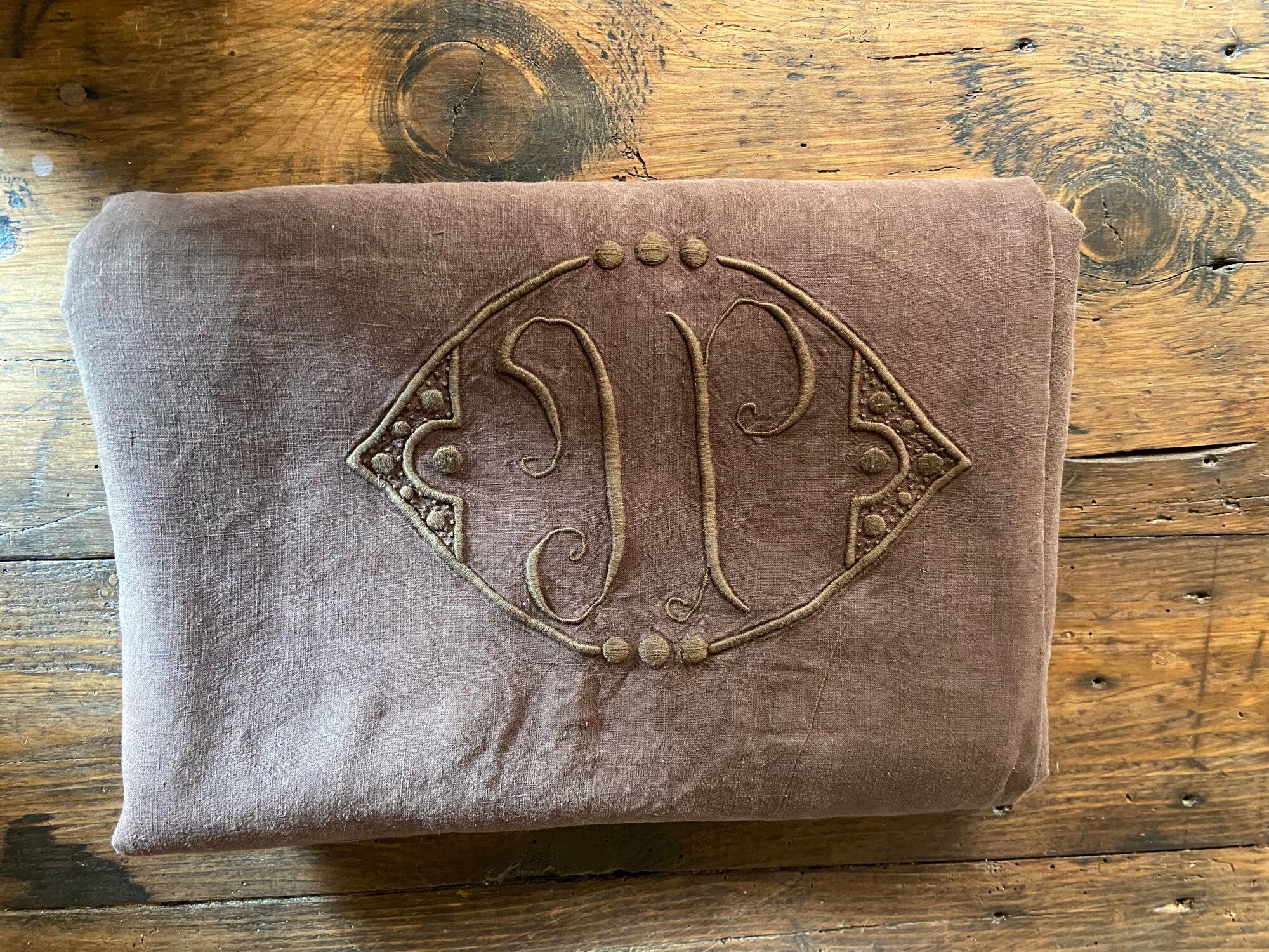 Chocolate brown tablecloth