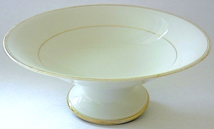 Gold-leated white Paris porcelain plate