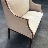 Art deco bench in mahogany