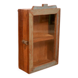 Original polychrome Burmese teak display case