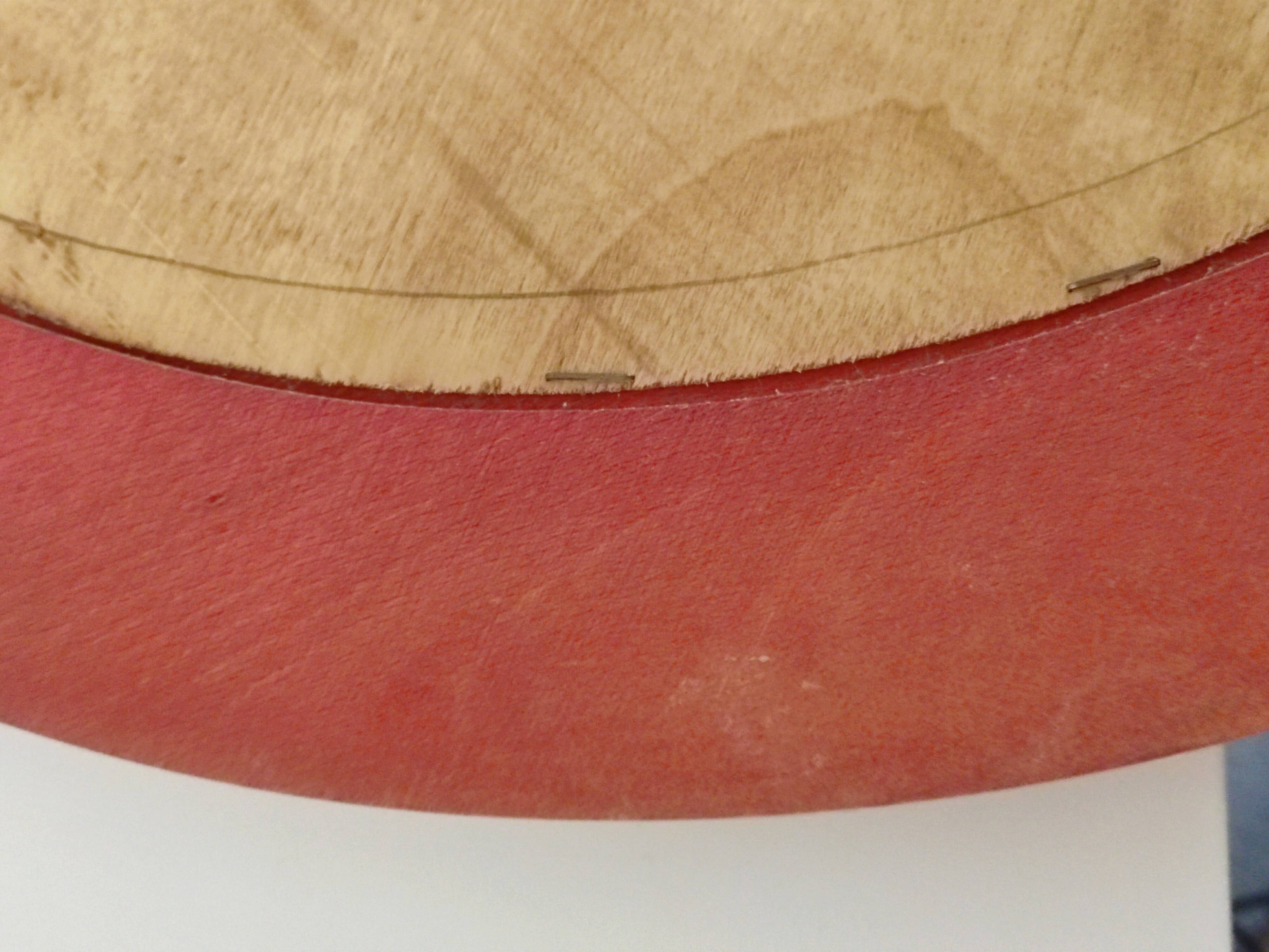 Lacquered wood mirror