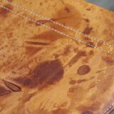 Set of 4 vintage leather and chrome metal chairs, 1970