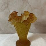 Daum glass paste vase