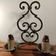 Pair of antique wrought iron wall lights gilbert poillerat baroque 1940