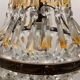 Italian Crystal Basket Chandelier 1960’s