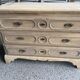 Raw wood chest of drawers
