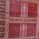 19th century Afghan Hatchlou tribal antique rug 131x140 cm