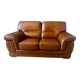 Two-seater leather sofa