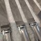 12 silver-plated dessert knives by Platil, rocaille style