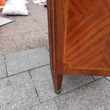 Old Louis XVI style chest of drawers in marquetry
