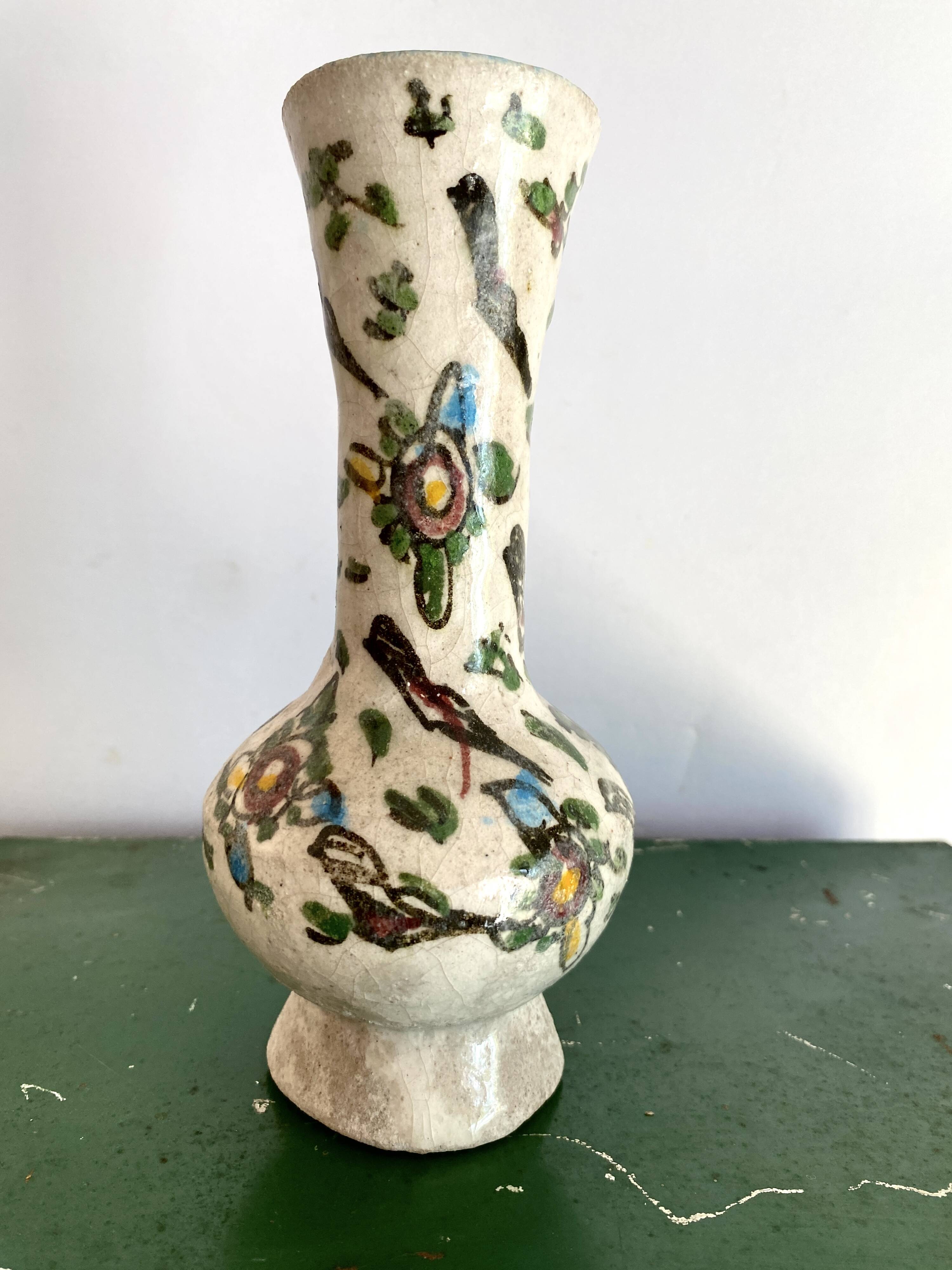 Vase céramique Kadjar, Iran