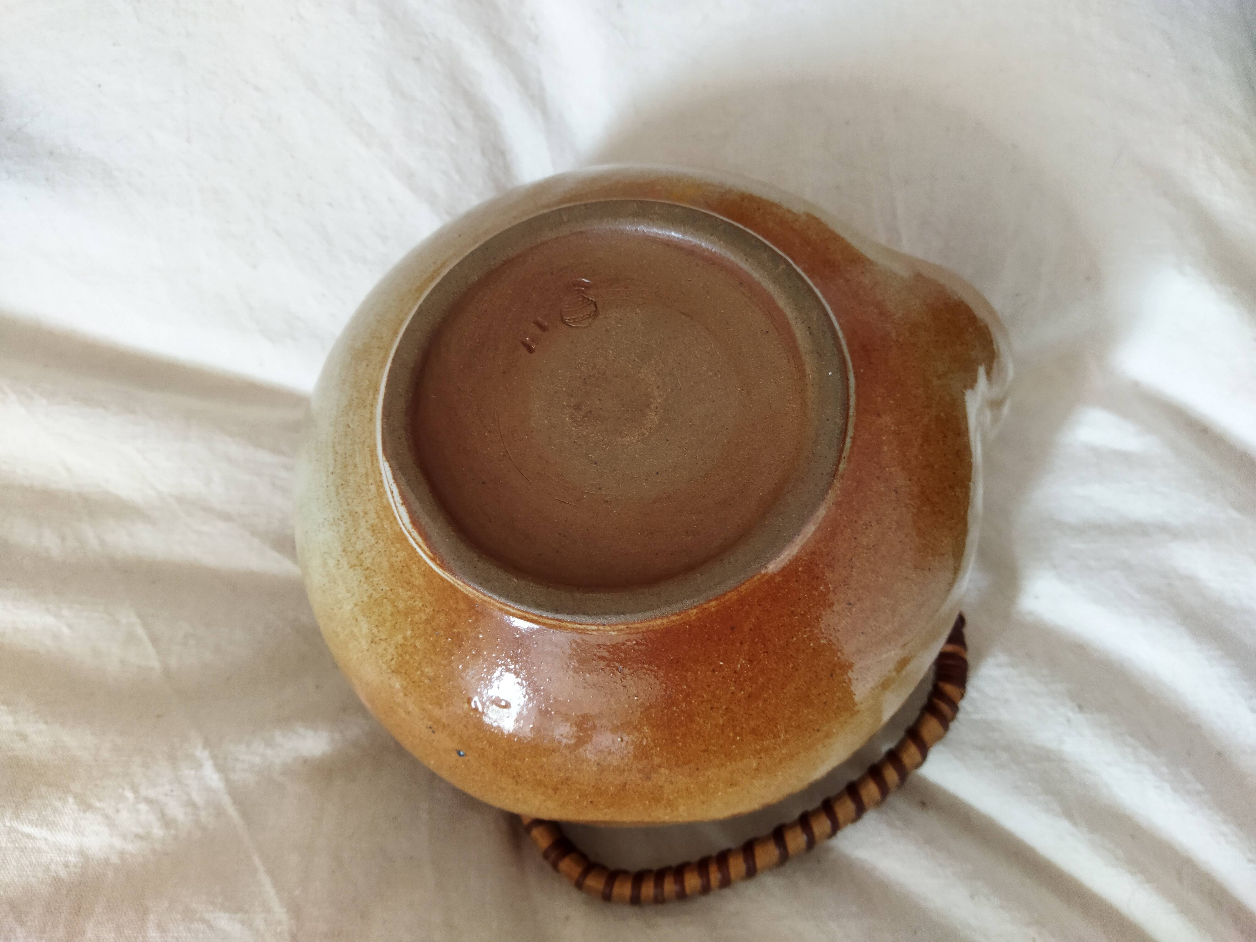 Montgolfier stoneware teapot 1960s