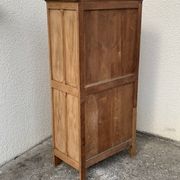 Parisian cabinet glazed raw wood nymphs and carved art nouveau decorations