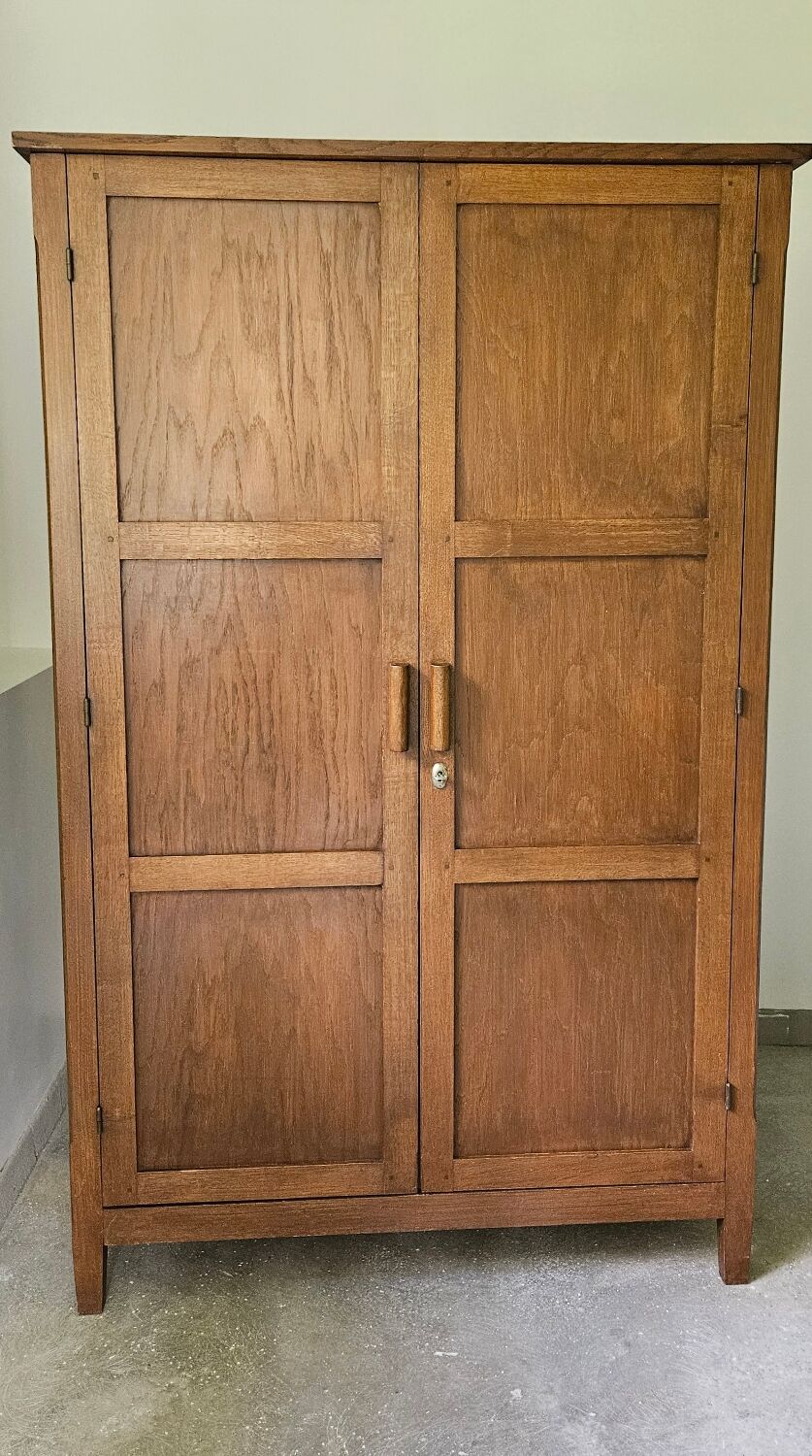 Parisian wardrobe storage cabinet oak wood