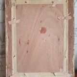 Painting on wood 50X38 cm gilded frame