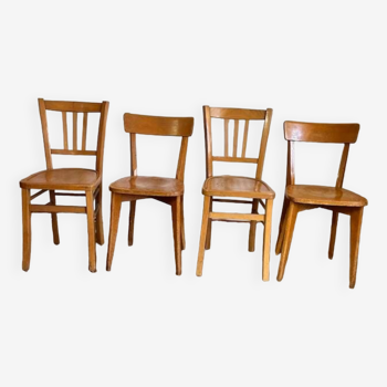 Mismatched set of 4 bistro chairs