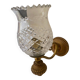 Applique en cuivre et verre ciselé