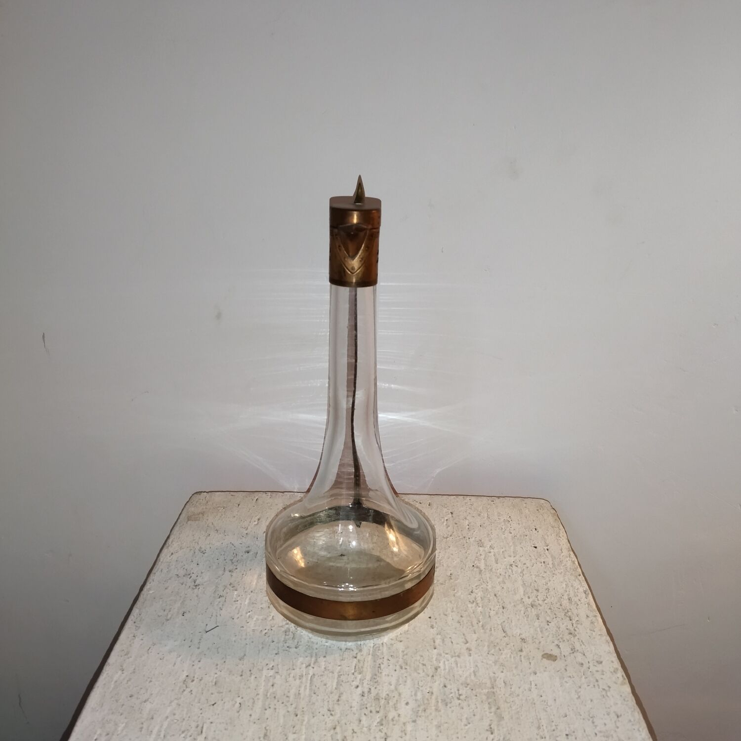 Art-nouveau decanter Locksmith-Bovy