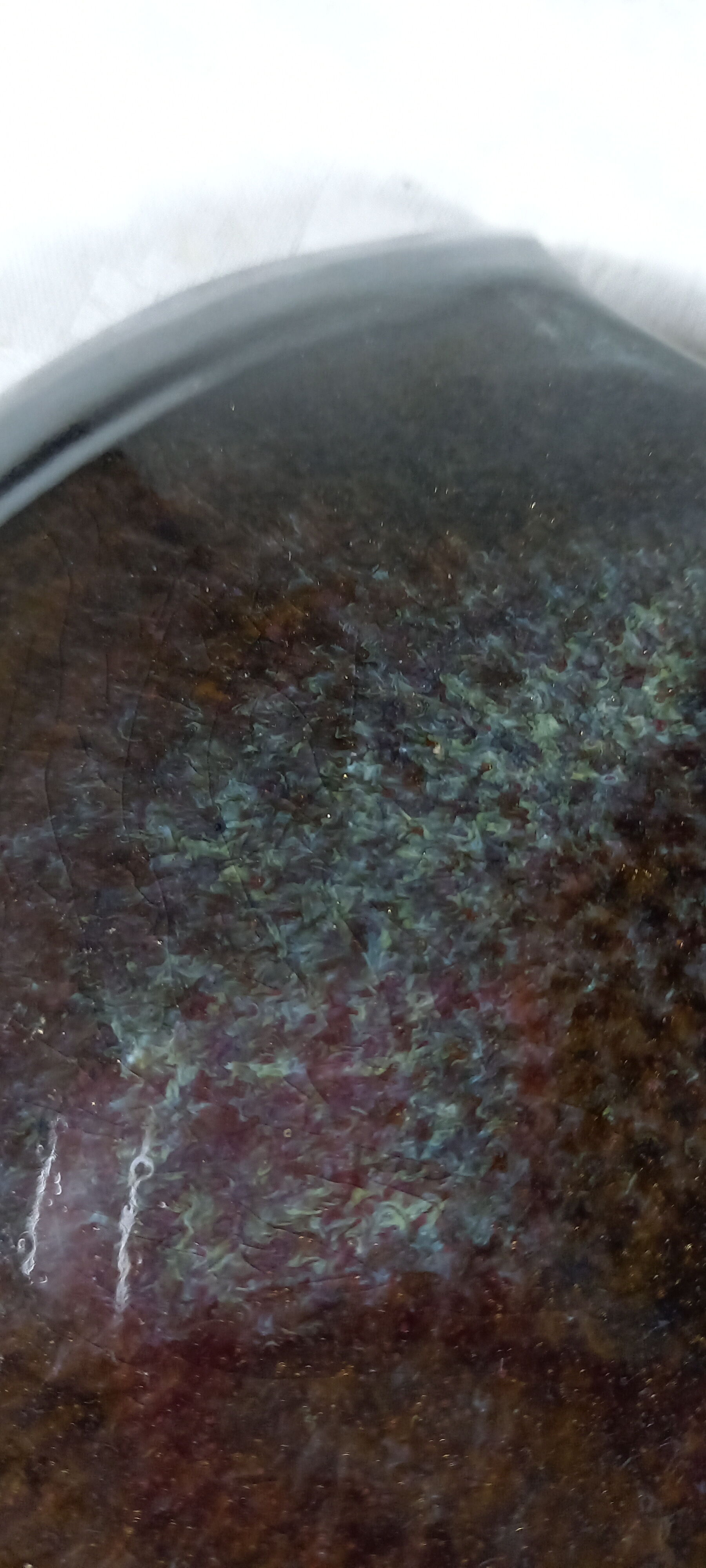 Glazed stoneware wall vase stamped Antoine de Vinck