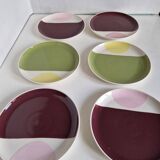 Set of 6 longitude model plates from Habitat