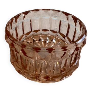 Petit bol en verre rose