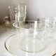 Vintage Glass Borosilicate Tea Set cups by Ilse Decho for Schott Jena, DDR