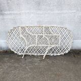 white wrought iron garden furniture