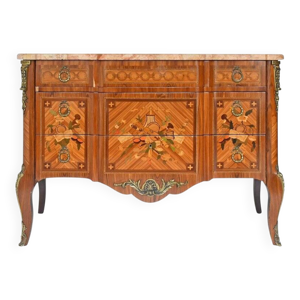 Commode de style Transition - marqueterie