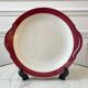 Cake dish / pie Badonviller burgundy 50s