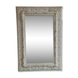Miroir blanc rectangulaire