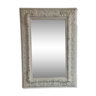 Rectangular white mirror xxth