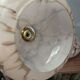 Pair of wall sconces in marbled opaline.