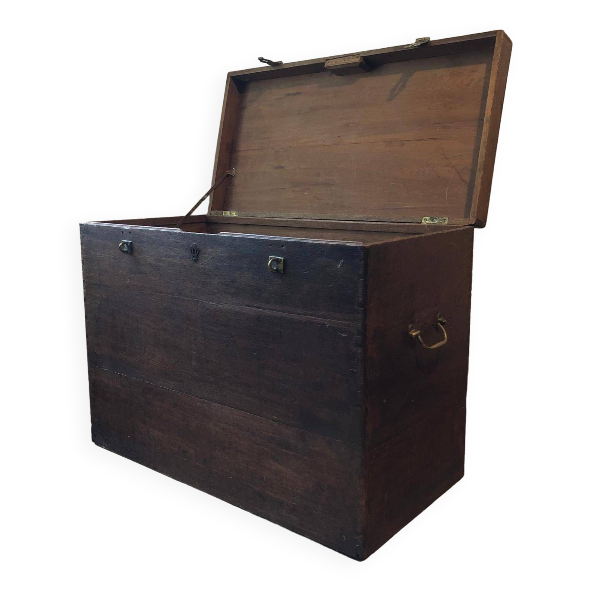 Large solid wood chest