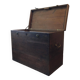 Large solid wood chest