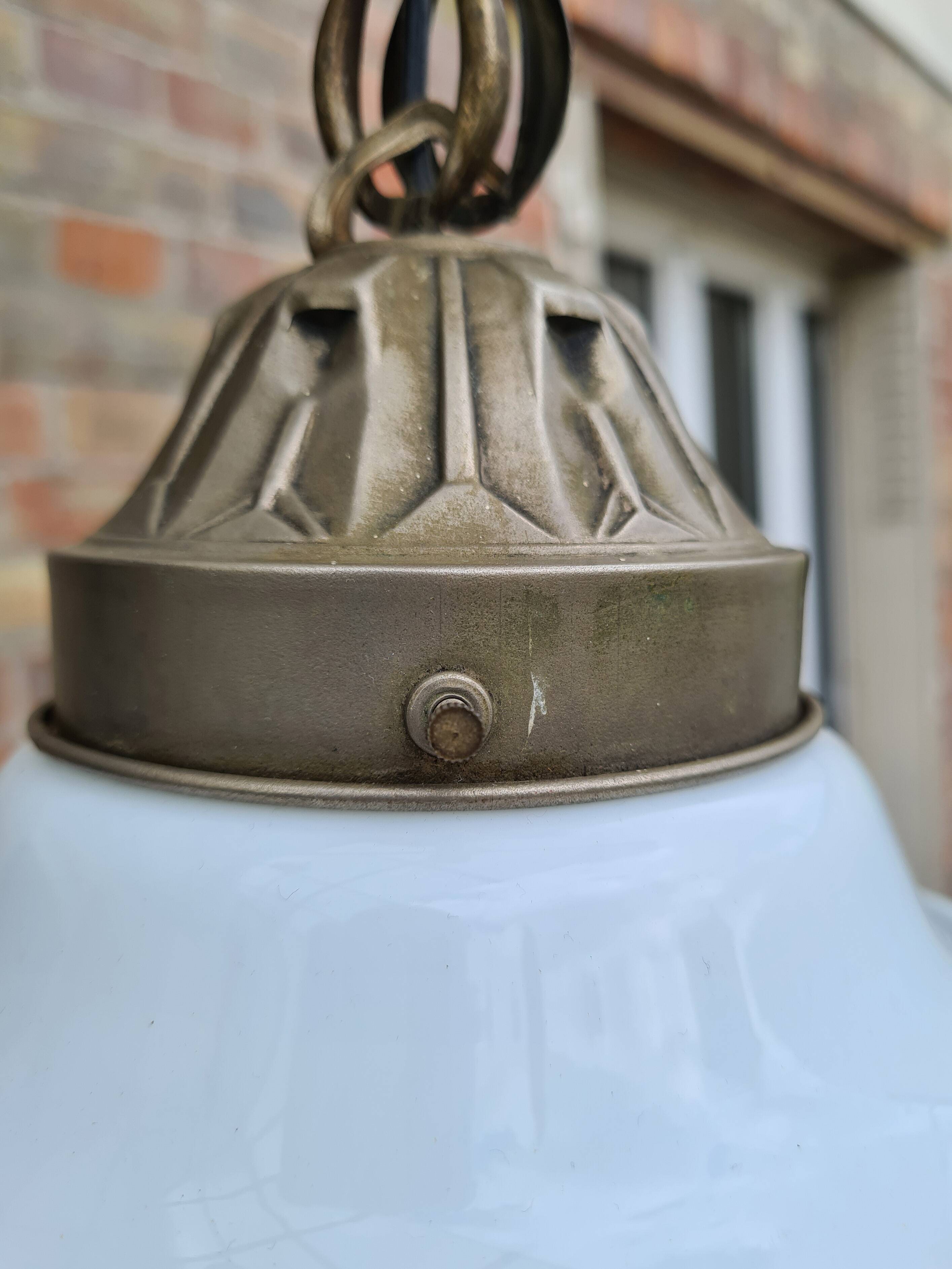 Art Deco Opaline Suspension