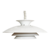 Large layered pendant light by Frandsen lighting. Denmark 1970s