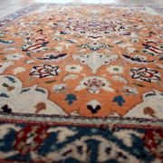Vintage 1950s Persian Tabriz rug with silk highlights 84cm x 127cm
