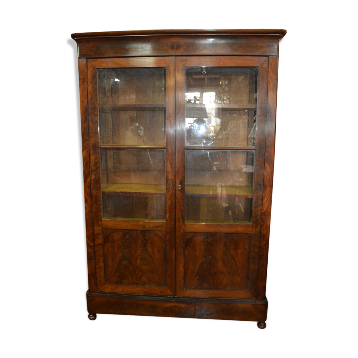 Bookcase mahogany Louis Philippe