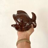 Vintage ceramic zoomorphic fish ashtray