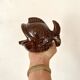 Vintage ceramic zoomorphic fish ashtray