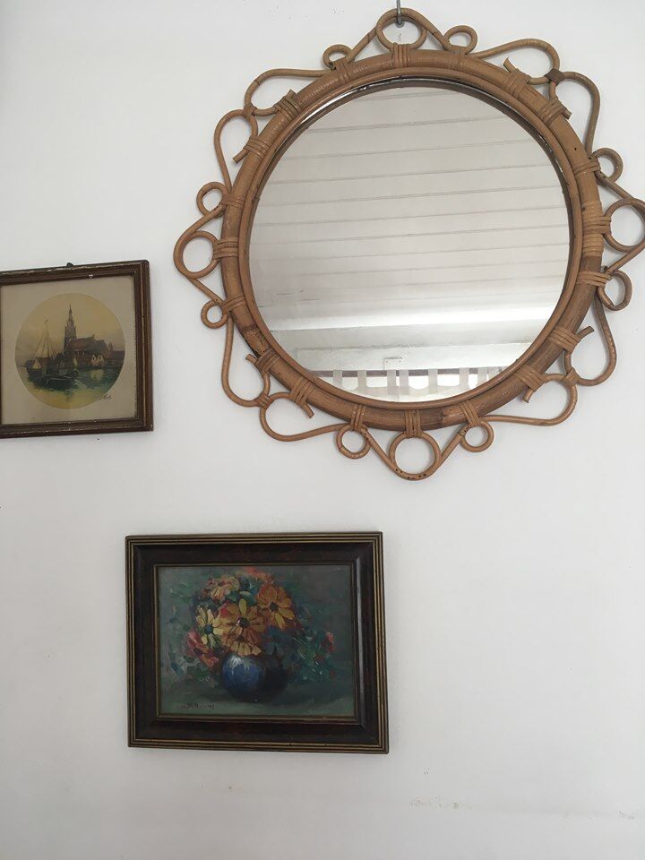 Painting on canvas bouquet of flowers in a vase.