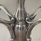 Vintage Orbisa 5-branch chandelier in silver-plated metal, Alpaca base.