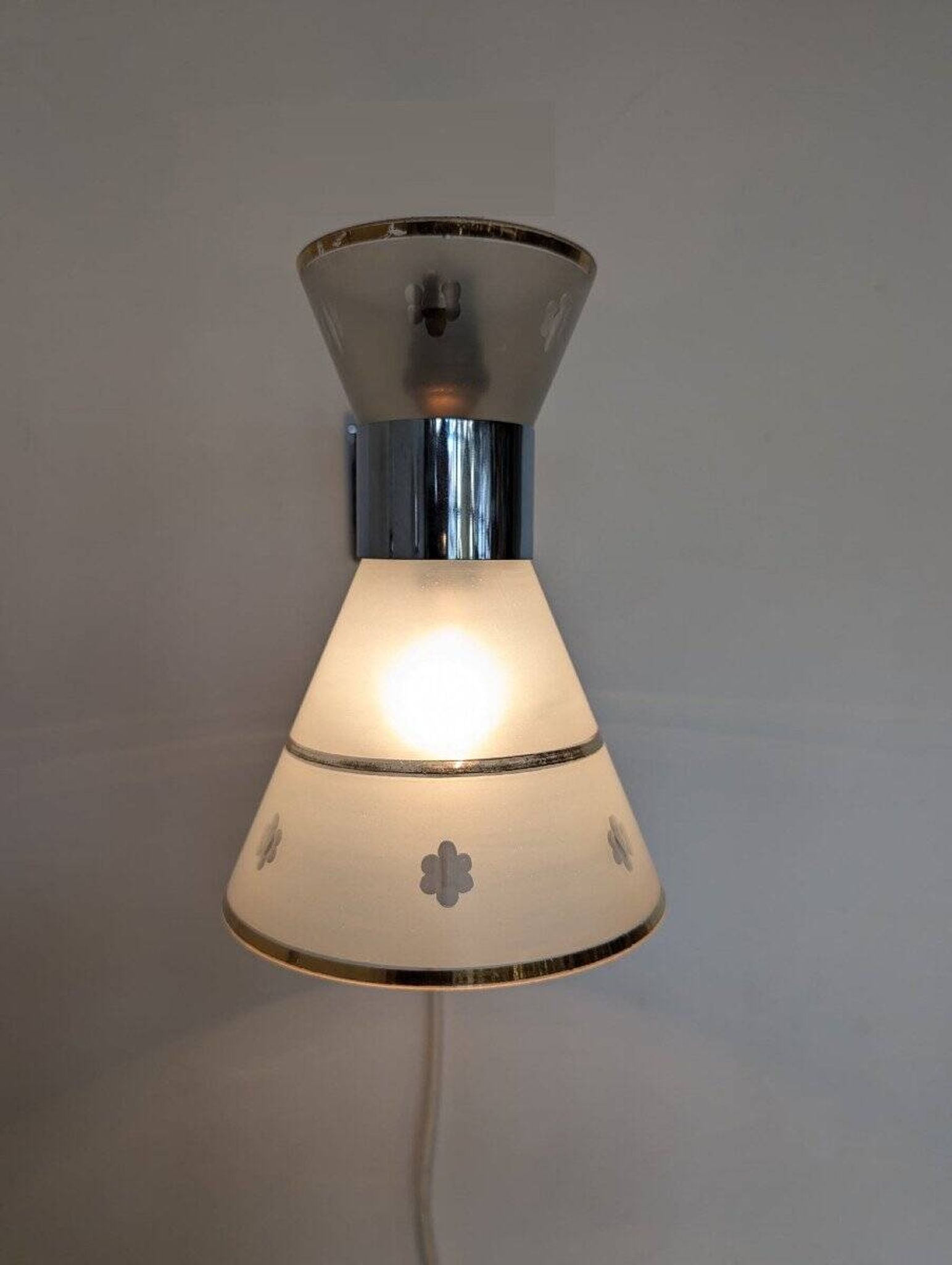 Rare Art Deco Wall Lamp 1930 Diabolo