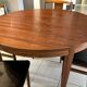 Round extendable table Rosewood Denmark vintage 1970