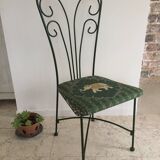 Vintage cast iron garden chair